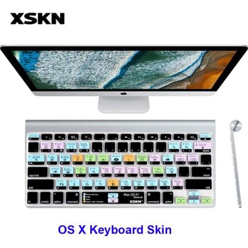 XSKN Smart Skin for Mac OSX Primary Finder Safari iWorks MS Office Shortcuts Keyboard SKin for Apple Wireless Keyboard / Magic