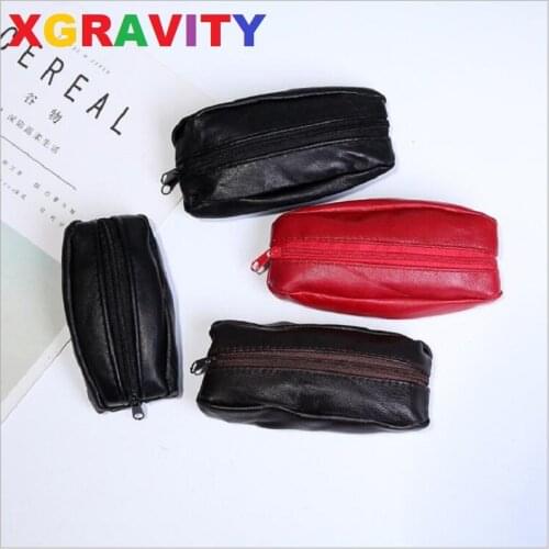 XGRAVITY High Quality Cow Genuine Leather Small Bags Fashion Ladies Coin Bag Elegant Woman Coin Purses Female Wallets Key Bag