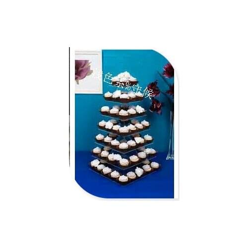 Wedding decoration/ 7 Tier square Beautiful Acrylic Cupcake Stand Party / Wedding / Festival Supplies