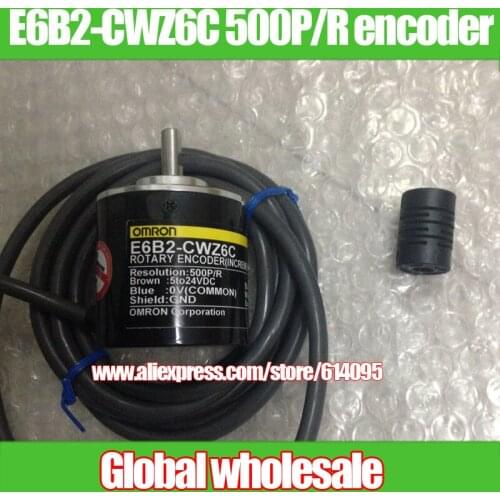 1pcs E6B2-CWZ6C 500P/R for Omron / 500 line ABZ 3-phase encoder / rotary optical encoder for Omron