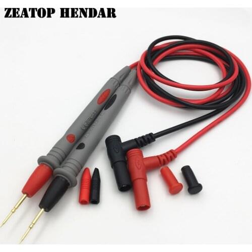 50Pairs 20A 1.1M Multi Meter Test Pen Cable Needle Tip Probe Universal Digital Multimeter Lead Probe Wire Needle Gold Pin