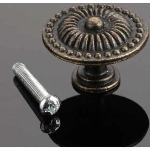 1pc Iron Antique bronze Pull Knob Cabinet Knobs Wardrobe Door Drawer Pulls Handles Kitchen Cupboard Handle 30*20mm