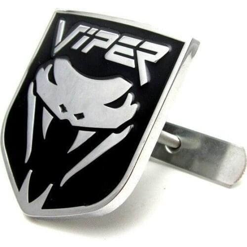 1x Chrome Cobra Allloy Car Front Hood Grille Emblem Body Sticker for Viper