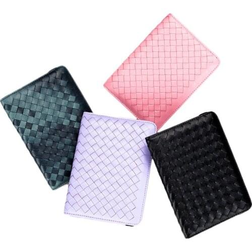 20PCS / LOT Vintage Knitting Sheepskin Men Passport Holder Women Travel Document Wallet