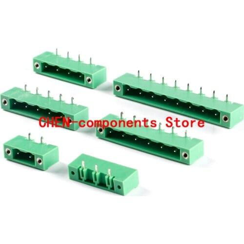 5pcs KF2EDGRM-7.62-2/3/4/5/6/8P curved needle socket with ear 7.62mm pitch terminal