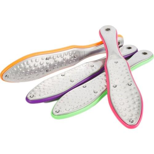 50pcs Stainless Steel Foot Rasp Callus Dead Skin Remover Exfoliating Pedicure Hand Manual Foot File DHL