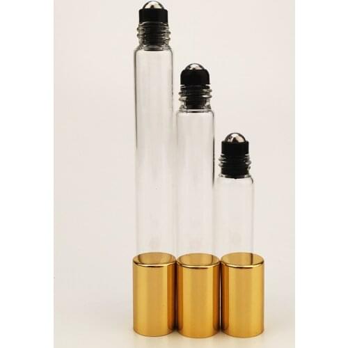 500pcs 10ML Clear roll on roller bottles for essential oils roll-on refillable perfume bottle deodorant containers with DHL free