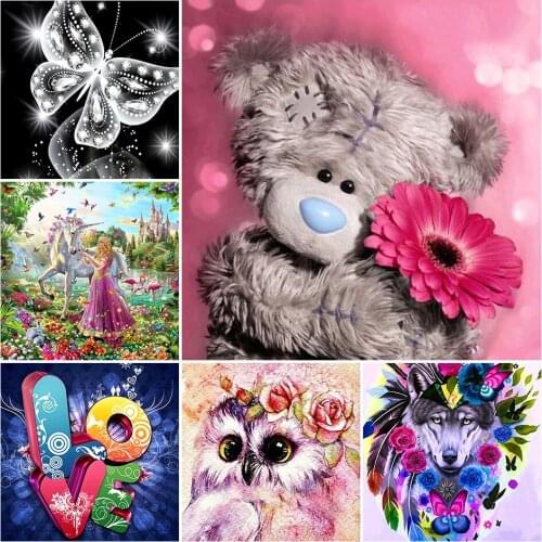 5D DIY Diamond Painnting Full Square Handicrafts Cross Stitch Kits Embroidery Diamond Mosaic Picture of Rhinestones Decor Gift