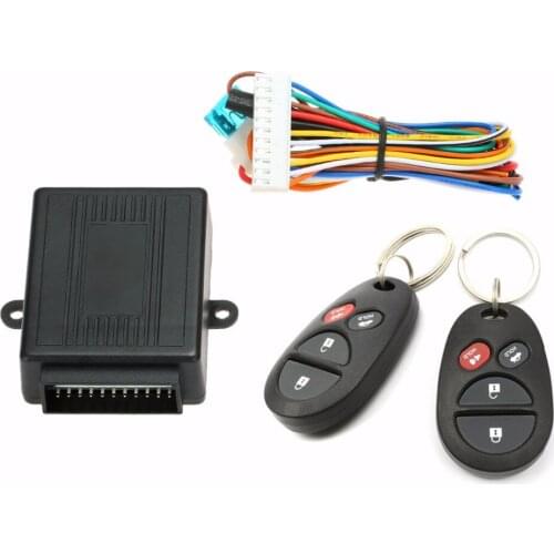 Car Central Door Lock Auto Keyless Entry System Button Start Stop Keychain Central Kit Universal Car 12V