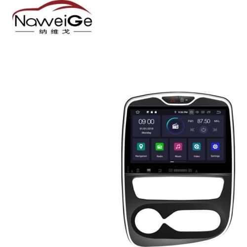 NaweiGe 10.1Inch Android Octa core 9.0 PX5 4+32GB Car dvd for Renault Clio 2017 Autoradio GPS Navigation Car Multimedia Players