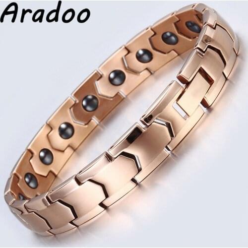 ARADOO Magnetic Health Energy Anti-Radiation Strengthen Immunity Maintains Slimness Improves Skin Quality Bracelet