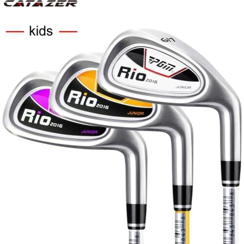 Catazer 3-12 Age Boys Girls Kids Golf Club Full Sets Carbon Putter Bag Driver Iron Childrens Junior School Practice Learning