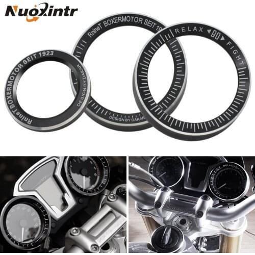 CNC Aluminum Motorcycle Speedometer Bezel Gauge Ring Tachometer Trim Cover For BMW R Nine T R9T 2016-2019