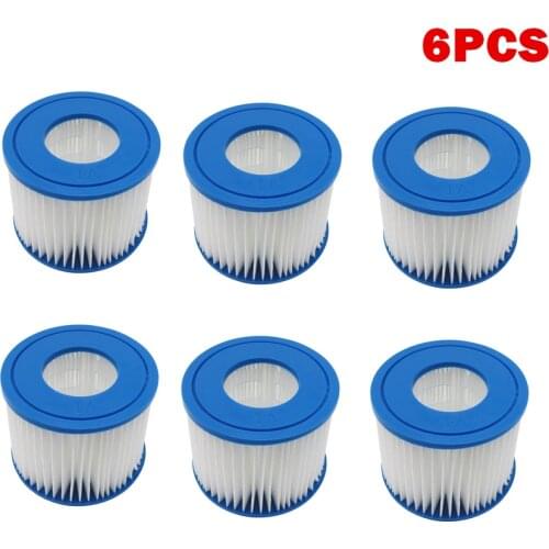 Swimming Pool Filter for Bestway Flowclear Size VI Replacement Filter Cartridge for Lay-Z-Spa - Miami Vegas Palm Springs Paris