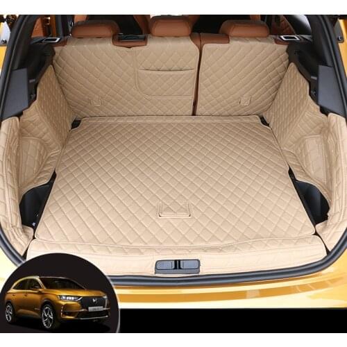 2017 leather car trunk mat cargo liner for citroen ds7 2018 2019 2020 carpet accessories interior crossback