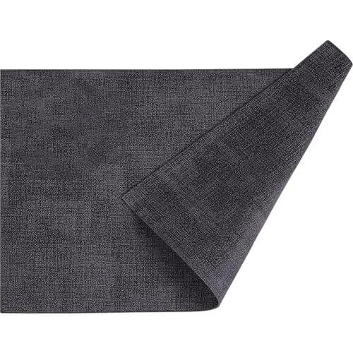 Faux Leather Heat Resistant Placemats for Dining Table Set of 6, Waterproof Wipeable Washable PU Table Mats