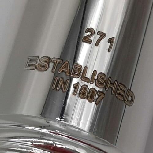 New De Xin Flute 271 Silver Plated Professional Flute Instrument Intermediate Student Flutes C Leg 16 Holes Closed Hole E Key