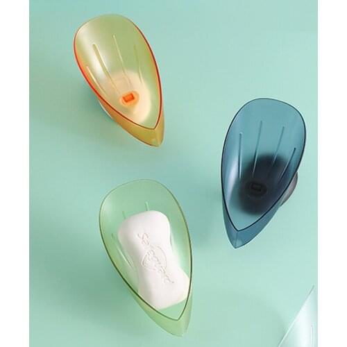 New Leaf Flower Soap Box Soap Drainer Rack Bathroom Accessories 360 Rotating Laundry Soap Storage Stand Decor Storage Soap Box