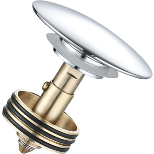 Bathtub Plug Bath Pop Up Waste Plug Seal Brass Bathroom Tub Drain Drainer Strainer Durable Universal Bounce Drainage Filter