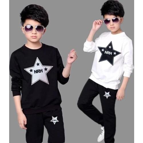 Children Clothing Sets For Boys Two Pieces Sports Suits Spring Kids Tracksuits 2021 Teenage Boys Sportswear 5 6 8 9 10 12 Years