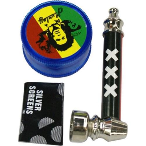 High Quality Metal Pipe Jamaica Tobacco pipe grinder Smoking Pipes Mill Grinding Smoke Detectors