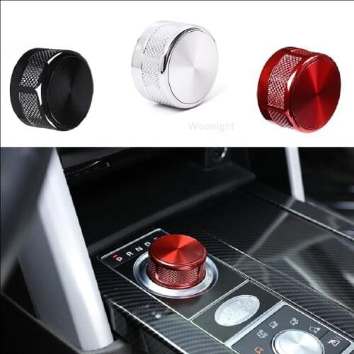 Wooeight 1x Aluminium Gear Shift Knob Switch Button Cover Trim Styling Decoration Sticker Fit For Land Rover SV 2014-2018 2019