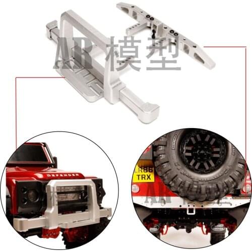 1:10 RC Car Aluminum Classic Front Rear Anti Bumper Multifunction for RC Crawler Car Part Traxxas TRX4 TRX-4 4WD Defender