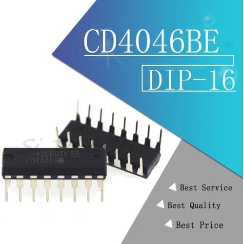 10pcs/lot CD4046BE = 74HC4046 DIP16 CMOS phase locked loop new original