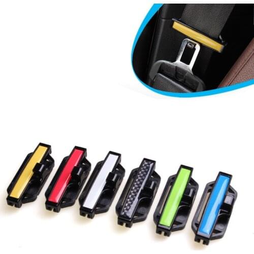 2Pcs Safety Belt Protection Clip Seat Belt Clamp Buckle Adjustment Lock Fastener for Vehicle Seatbelt Stopper Car Styling