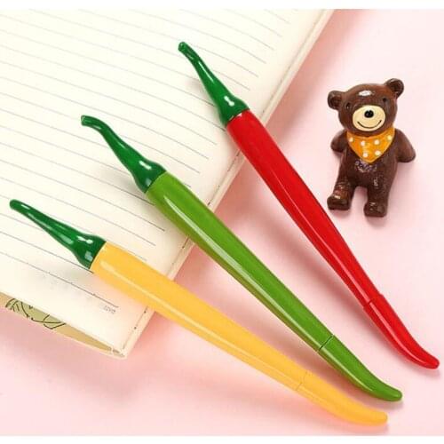 5pc Cute Kawaii Chili Gel Pen Black Ink Signature Pens Office For School Supplies Korea Stationery Accessories