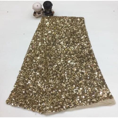 African lace fabric embroidered Nigerian sequin lace fabric 2021 ladies high quality French tulle lace fabric XX3900