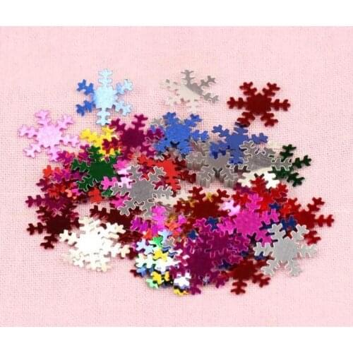 DIY clothing accessories handmade jewelry accessories 20mm snowflake sequins Christmas decoration