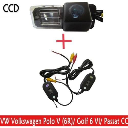 Wrieless WIFI camera RearView camera Waterproof Viewing Angle CCD Reverse for VW Volkswagen Polo V (6R)/ Golf 6 VI/Passat CC