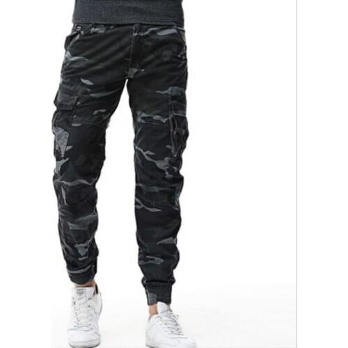 2020 mens Hip Hop Cargo Pants Streetwear Men Harem Pant male Multi Pocket Camo army Trousers military Baggy cotton sweatpants