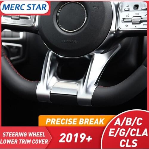 Steering Wheel Cover For W177 W205 W213 W257 W463 2019+ For Look Sport Edition Upgrade Trim Replacement Part