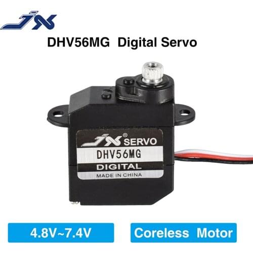 Hot Sale JX Servo DHV56MG Digital Coreless 1.2kg 0.10sec Metal Gear HV 5.6g DS Servo For RC Car Robot Airplane Aircraft Drone