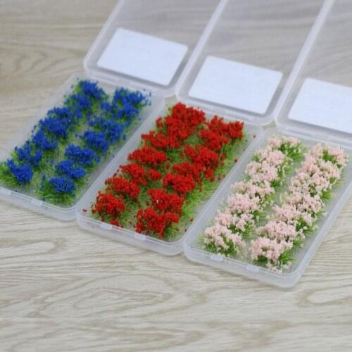 Flower Model Flower Cluster Toys Simulation Grass Flower For Sand Table Layout Making DIY Landscape Scene Siamese Flower