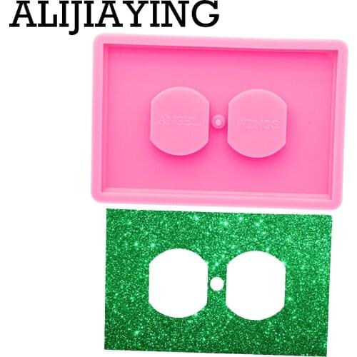 DY0775 Glossy Outlet Covers Resin Mold , Switch Mold for Resin DIY Handmade, Silicone Mold To Make Crafts with Epoxy