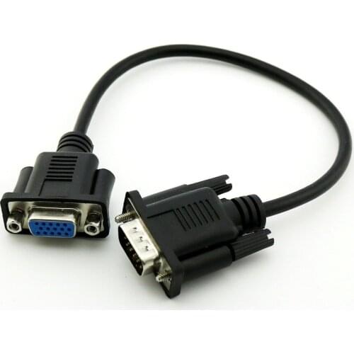 1pc 1FT VGA DB15 Male to Male M/M Male to Female F/M Female to Female F/F Monitor Coaxial Cable for PC Laptop TV Porjector