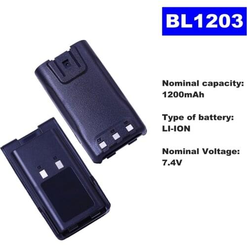7.4V 1200mAh LI-ION Radio Battery BL1203 For HYT Walkie Talkie TC600 Two Way Radio