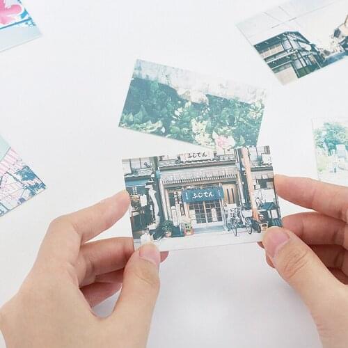 Multi-use 5.2*8cm 54pcs Mini Card travel Japan in summer theme Scrapbooking party invitation DIY Decor gift party card