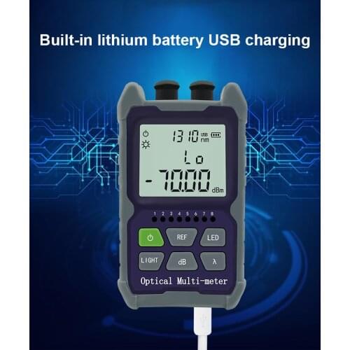 Mini 4 in 1 Multifunction Optical Power Meter Visual Fault Locator Network Cable Test optical fiber tester 5km 15km 30 KMVFL