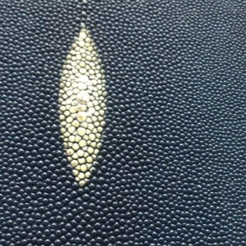 Genuine Grained Small Stingray Skin Leather Fabric Blue,black for Phone Pad/ Wallet/ Purse/Shoes,Free Shipping