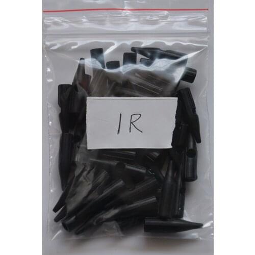 50pcs/lot 1RL Disposable Black Permanent Makeup Needle Plastic Nozzle Tips for Korean Eyebrow Tattoo Machine