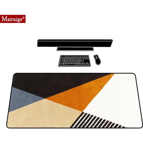 Line Diamond Persian Rug Mouse Pad XXL Home Decoration Gamer Desk Mat Large Keyboard Pad Gaming MousePad for Laptop Table Pads
