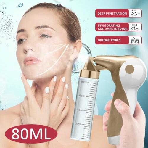 Portable Nano Oxygen Sprayer Upgraded Nozzle Airbrush Mini Air Compressor Facial Moisturizing Hydrating Rejuvenation Machine