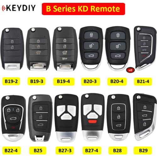 B19 B20 B21 B22 B25 B27 B28 B29 2/3/4 Button Remote Control B Series Remote Car Key KD Key for KD900 URG200 KD900+ Mini KD KD-X2