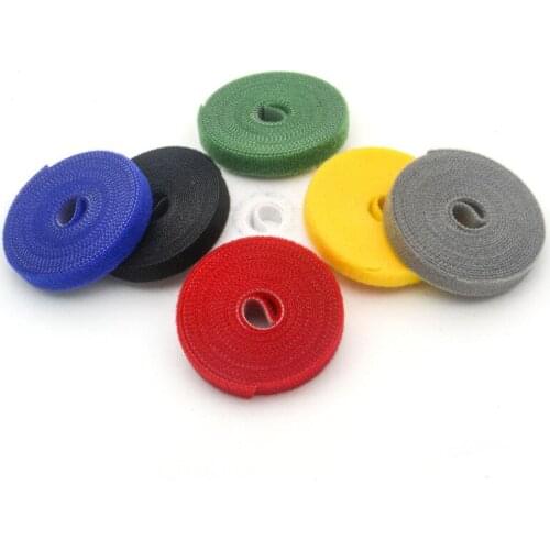 5m/lot Releasable Zip Cable Ties With Holes Back To Back Wire Hook Loop Fastener Management Zip Tie Loop Wire Wrap Zip Ties