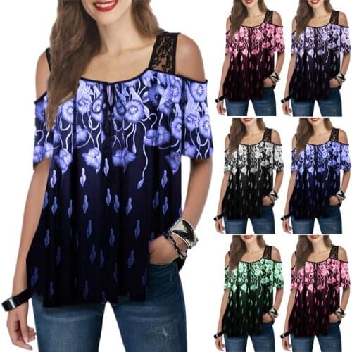 2021 New Summer Womens Tops O-Neck Cotton T Shirts Bud Silk Printing Female Loose Short Sleeves T-shirts
