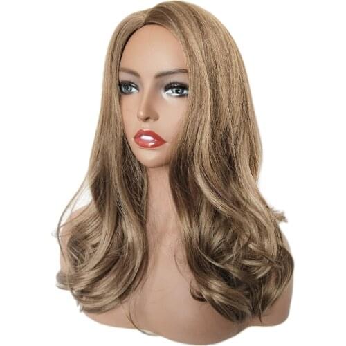 18’’ Long Wavy Curly Hair Wigs for Women Heat Resistant Synthetic Party Wigs